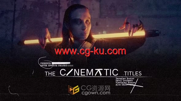 纪录片字幕电影片名Grunge Lower Thirds视频介绍文字动画-AE模板的图片1