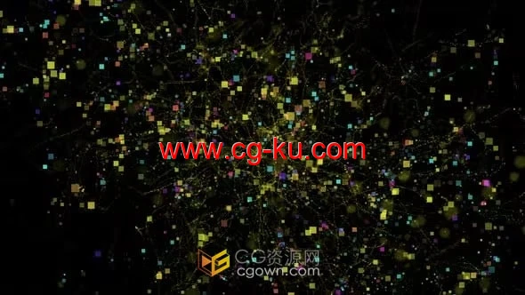 闪闪发光风格化像素程式化通信背景视频素材免费下载的图片1