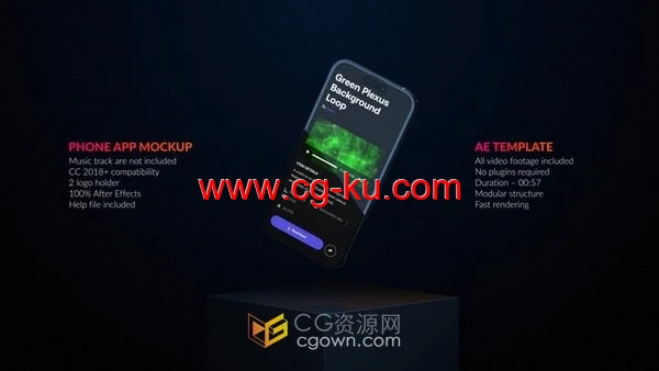 AE模板-动态3D智能手机模型展示APP应用程序网站游戏发布推广的图片1