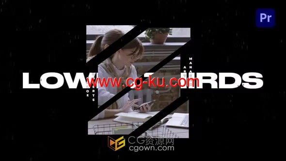 6个简单时尚文字名称视频字幕图片标题-PR模板的图片1