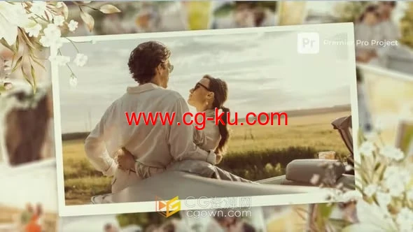 PR模板-纯爱系列视差婚礼视频相册企业活动庆典广告的图片1