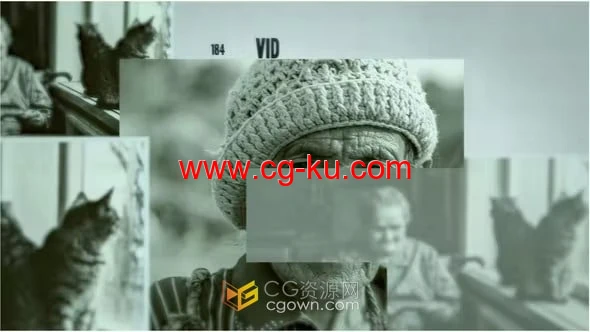 纪录片历史事件科幻小说电影开场复古相册-AE视频模板的图片1