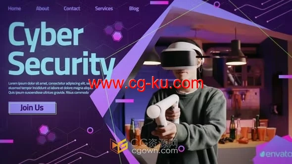 AE模板-网络宣传信息技术幻灯片学习教育培训课程介绍视频的图片1