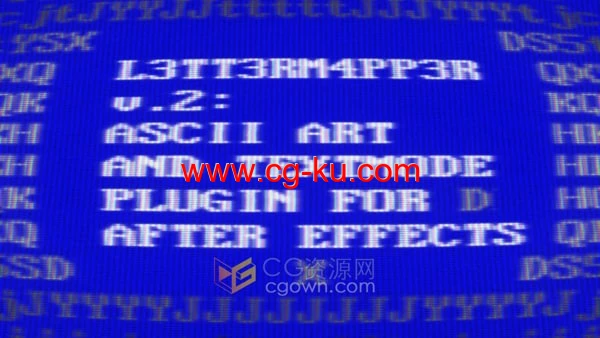 Mac版本L3tt3rM4pp3r2 v2.0 AE插件ASCII艺术画面视频效果的图片1