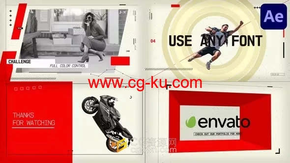 AE模板-激励人心的动态包装活力时尚媒体宣传展示的图片1