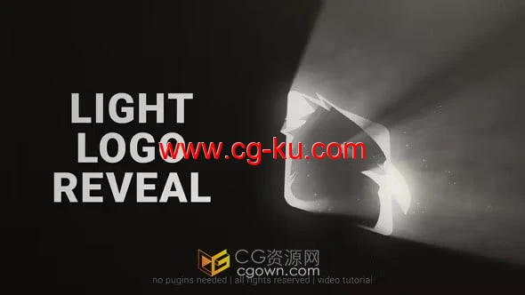 AE模板-快速光束品牌标识展示Light Logo Reveal的图片1