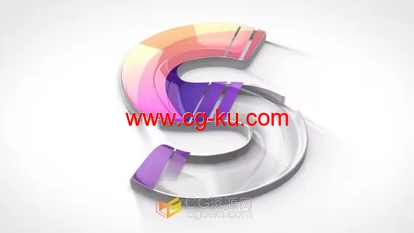 PR模板-绸带效果生成标志轮廓明亮LOGO动画的图片1