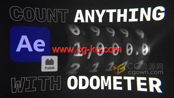 Odometer v1.1 AE插件精美字母数字滚动翻转动画的图片1