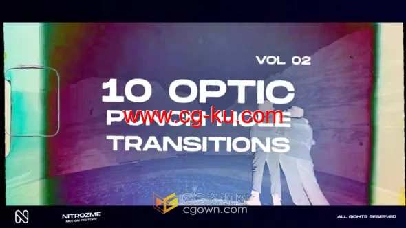 镜头捕捉光学过渡AE转场模板Punch Hole Optic Transitions Vol. 02的图片1