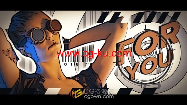 AE模板-定格效果城市宣传人物介绍Grunge Urban Intro的图片1