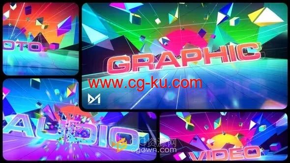 AE模板-复古合成波开场白Retro Synthwave Opener的图片1