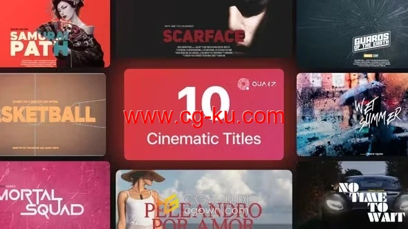 AE模板-视频杂志海报封面电影标题Cinematic Titles Vol. 02的图片1