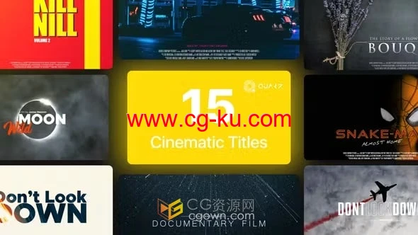 AE模板-海报封面标题电影片名Cinematic Titles Vol. 03的图片1