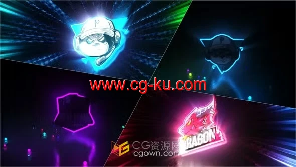 AE模板-闪亮发光标志动画Light Logo Reveal的图片1