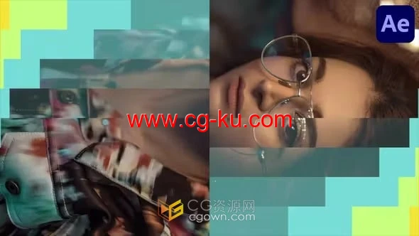 AE转场模板-多彩线条过渡Colorful Transitions的图片1