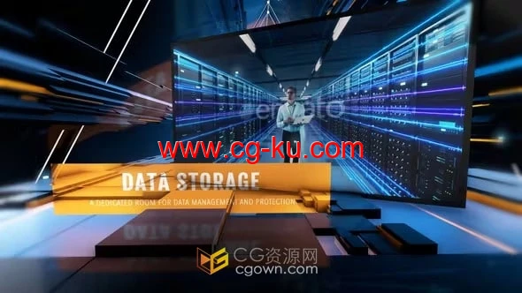 AE模板-高科技现代潮流酷炫氛围数据三角隧道技术宣传片的图片1