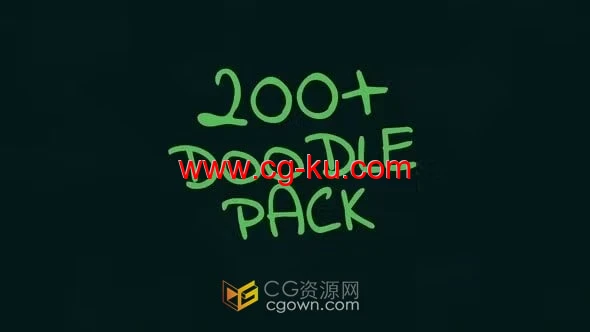 AE模板-200多个涂鸦素描卡通元素Doodle Pack的图片1