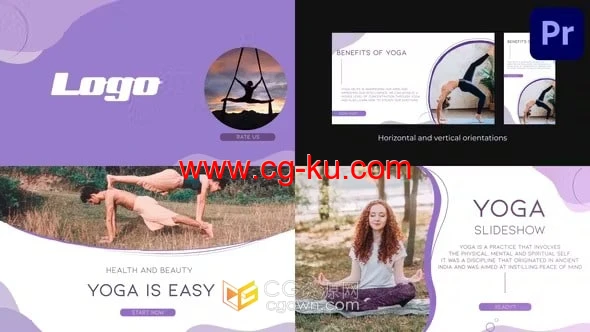 时尚PR模板适合宣传瑜伽冥想健身SPA演示视频广告的图片1