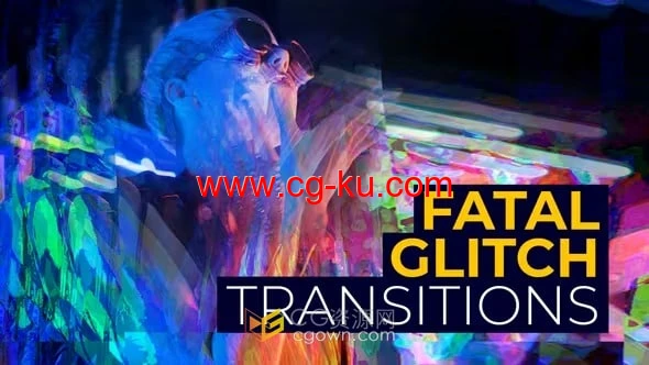 PR模板-10种酷炫创意像差故障过渡动画Fatal Glitch Transitions的图片1