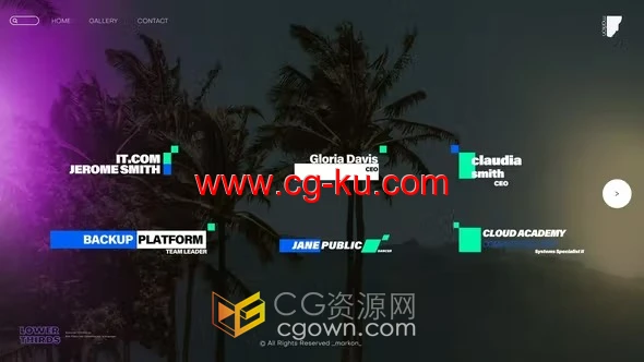 AE文字效果模板-简单现代商业标题技术视频字幕动画的图片1