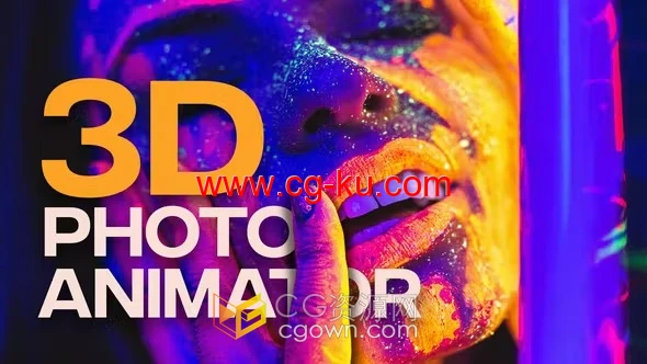 DR模板-静止图像2D照片转三维动画效果3D Photo Animator的图片1