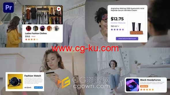 PR广告模板-电子商务产品详细信息和价格标签的图片1