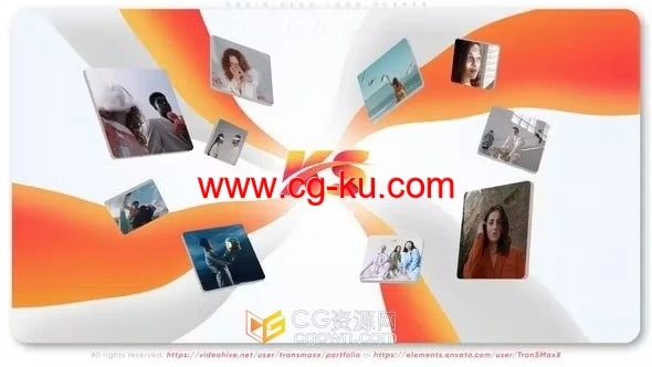 AE模板-logo动画与飞行照片演绎技术开场白社交网络vlog介绍的图片1