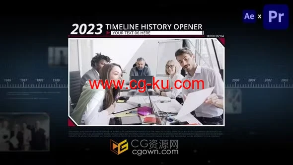 时间线企业发展史公司宣传片制作-AE与PR模板的图片1