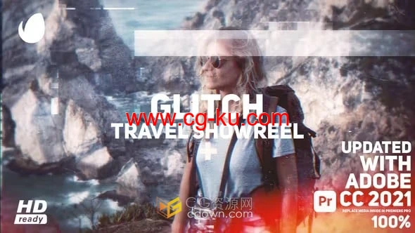 AE与PR模板-故障效果旅行宣传视频Travel Showreel的图片1