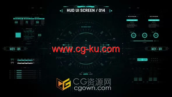 免费下载HUD屏幕界面图形元素-AE模板的图片1