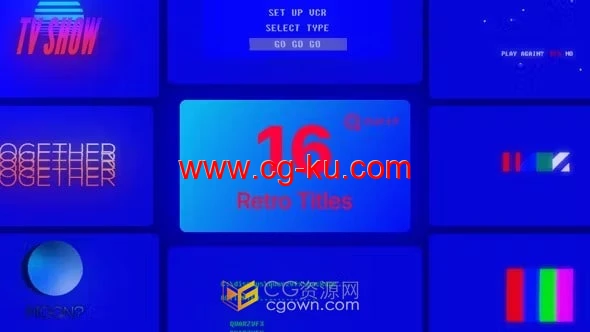 Retro Titles AE模板10组复古风格文字标题动画的图片1