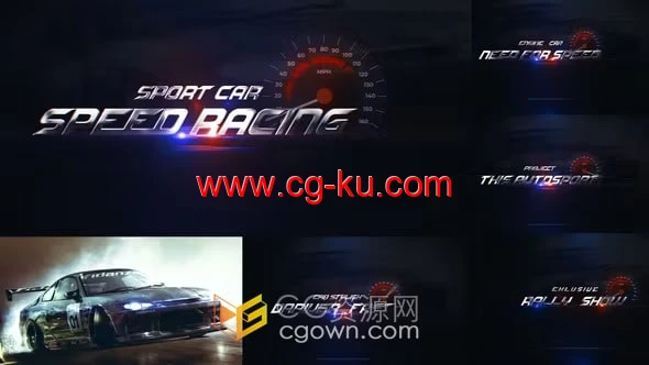 AE模板-体育赛事宣传片汽车介绍包装拉力赛预告片的图片1
