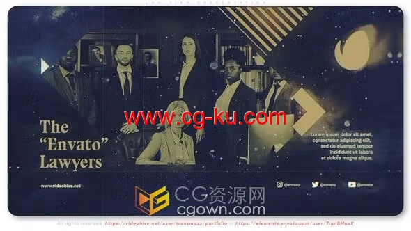 AE模板-律师事务所介绍公司机构宣传视频团队展示的图片1