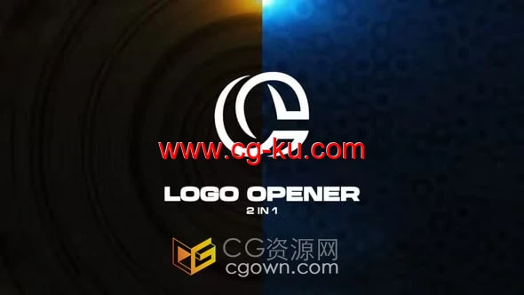 AE模板-未来科技风格3D背景明亮发光颜色数字爆炸效果LOGO片头的图片1