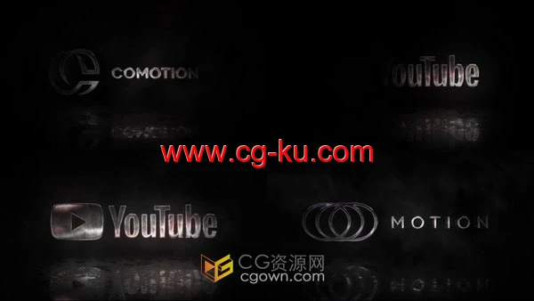 AE模板-4K超高清金属质感电影标志Metal Logo预告片简短介绍的图片1