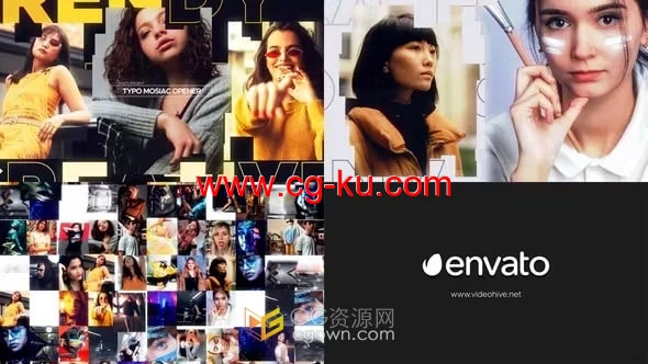 PR模板-照片墙LOGO片头制作商业产品发布活动开场白的图片1