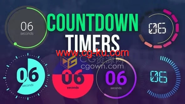 Countdown Timer FCPX插件6种倒数动画计时器工具的图片1