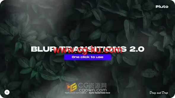 AE转场模板-模糊过渡Blur Transitions 2.0的图片1