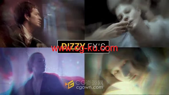 PR模板-30种像差眩晕幻觉效果电影倒叙醉酒梦境包装特效的图片1