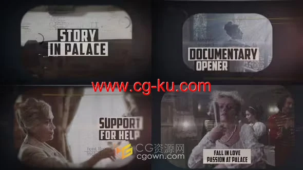 AE模板-VHS纪录片怀旧老电影复古开场白的图片1