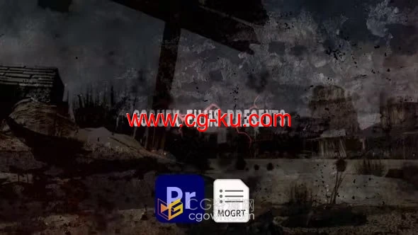 PR模板-电影grunge复古风格标题序列演员片名介绍的图片1