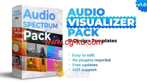 AE模板-音频可视化工具包Audio Visualizer Pack的图片1