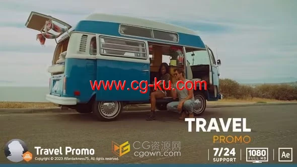 AE模板-城市冒险文化之旅电视节目旅游宣传视频的图片1