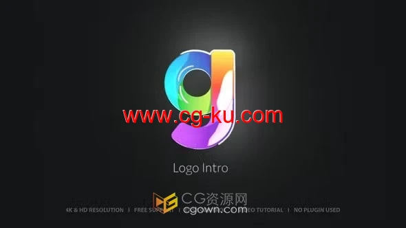 AE模板-清晰简单光效演绎品牌LOGO标志动画的图片1
