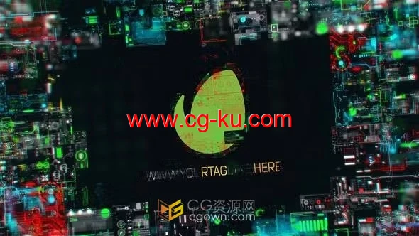 AE模板-ai人工智能数字技术标志动画的图片1