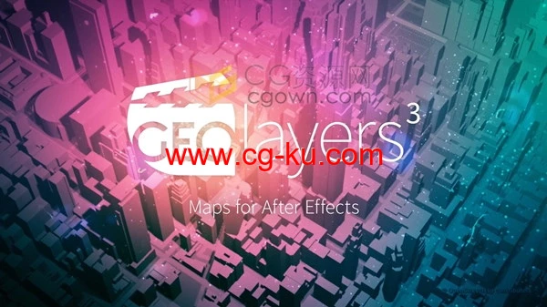 GEOlayers 3 v1.5.7 AE脚本世界地图位置路径展示动画工具的图片1